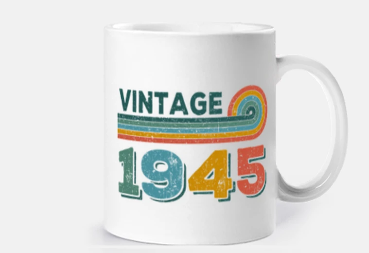 Cup birthday 1945 - vintage 1945