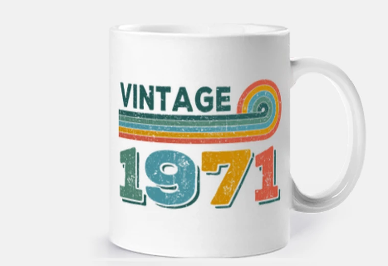 Cup birthday 1971 - vintage 1971