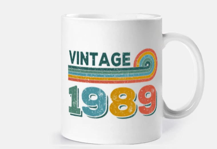 Cup birthday 1989 - vintage 1989