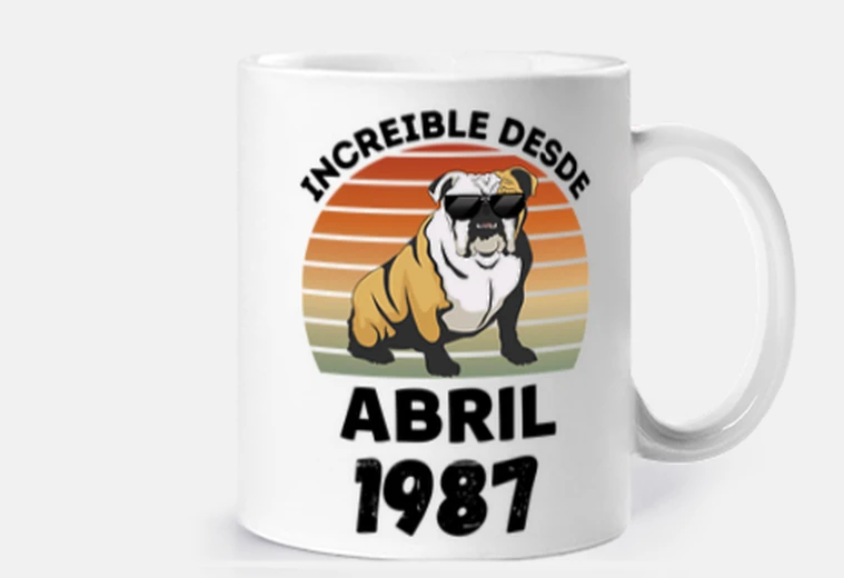 Cup birthday dog