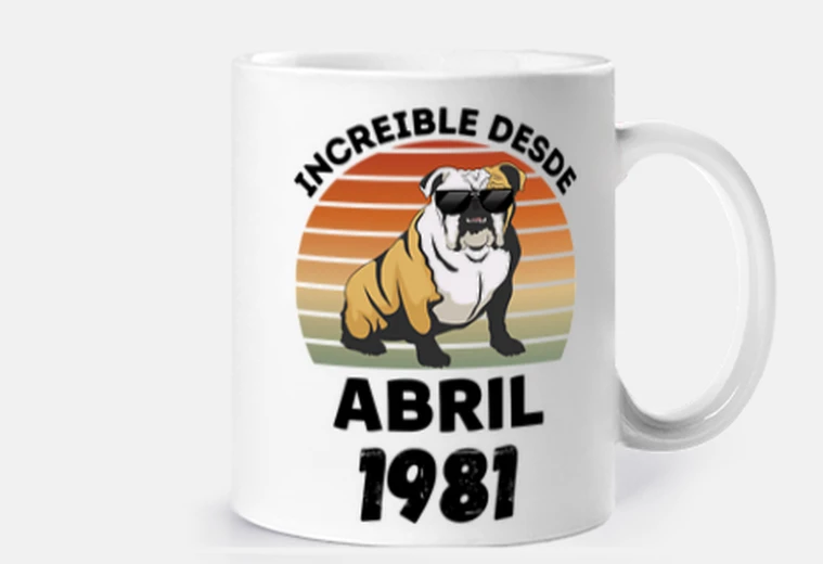 Cup birthday dog
