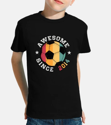 Kids Birthday Gift Soccer Awesome Since 2014