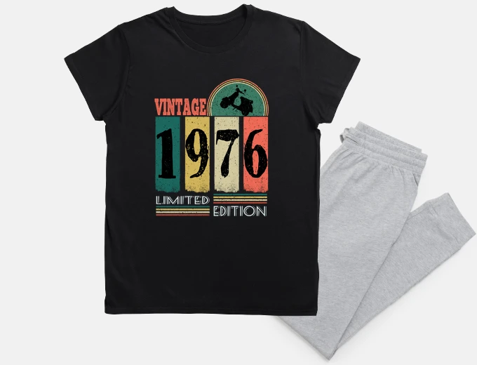 Pyjama birthday gift year of birth 1976