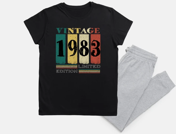 Pyjama birthday gift year of birth 1983