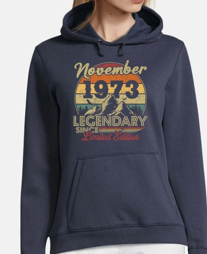 Hoodie birthday November 1973 vintage retro