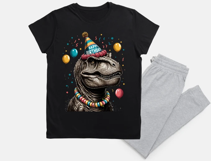Pyjama Birthday Party Dinosaur Tyrannosaurus