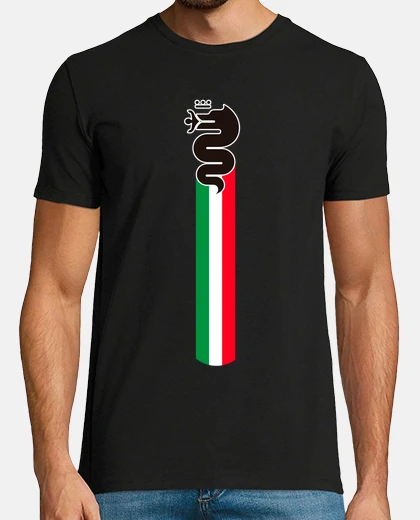 Biscione Alfa Romeo Italian flag