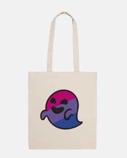 bisper bisexual ghost. 100% cotton shoulder bag