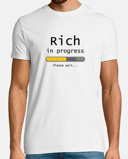Tee-shirt bitcoin - riche en progrès