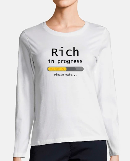 Tee-shirt bitcoin - riche en progrès