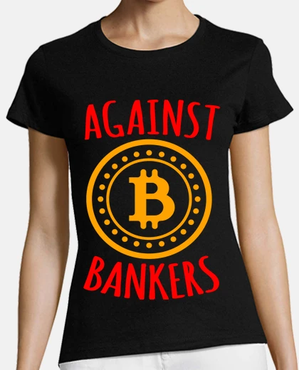 T-shirt bitcoin contro i banchieri