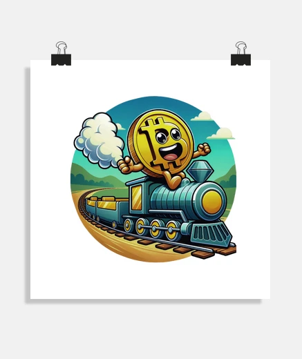 Poster bitcoin investment train