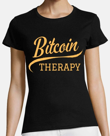 T-shirt bitcoin terapia btc cripto umorismo