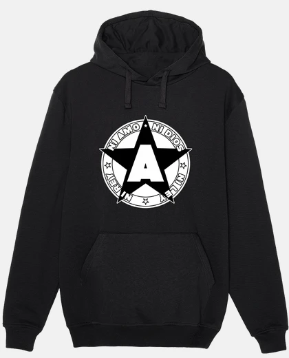 Hoodie black anarchist star