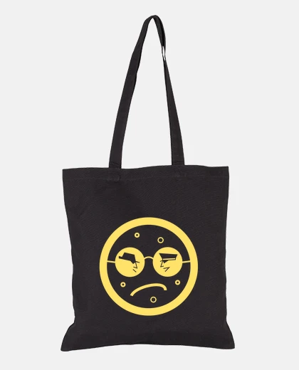 Bag black bag tp central yellow circular logo