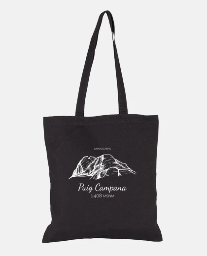 Bag black bell puig fabric bag