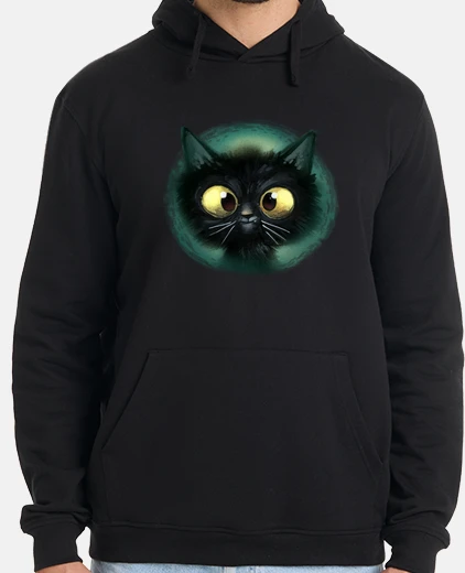 Hoodie black cat
