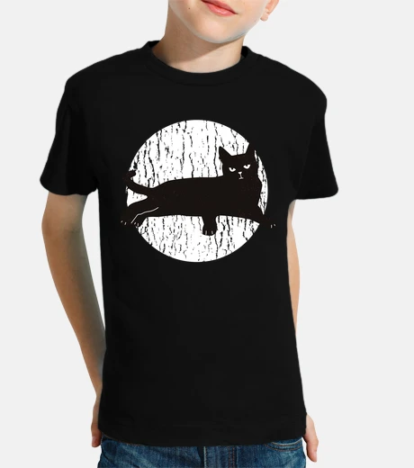 Kids black cat in the moonlight cats kittens
