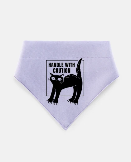 Mascotas black cat to handle with caution catou doggie bookmark