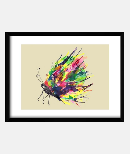 Framed black cocoon
