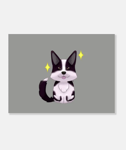 Wall black corgi cardigan