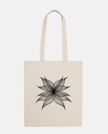 Bag black flower of power
