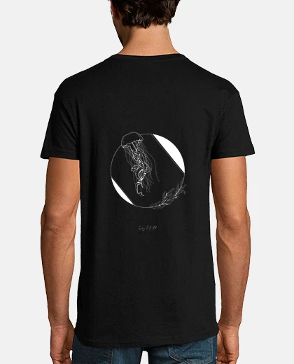 T-shirt black jellyfish t- t-shirt