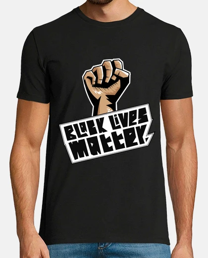T-shirt black live s matt er