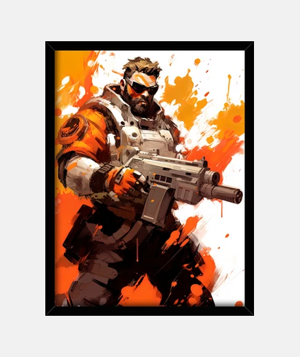 Framed Black Mesa Operative