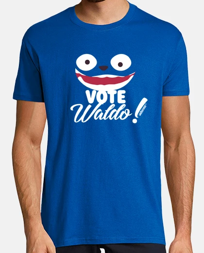T-shirt black mirror - waldo voto!