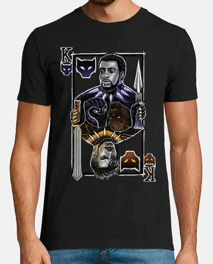 Tee-shirt Black Panther Wakanda Kings Card