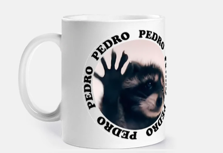 Cup black peter raccoon