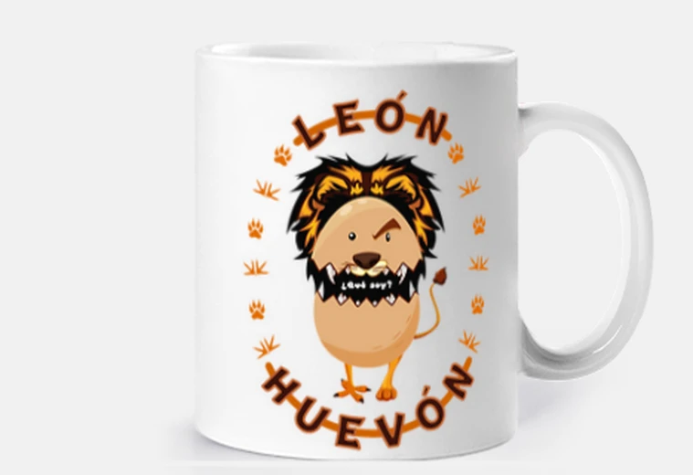 Cup black roe lion