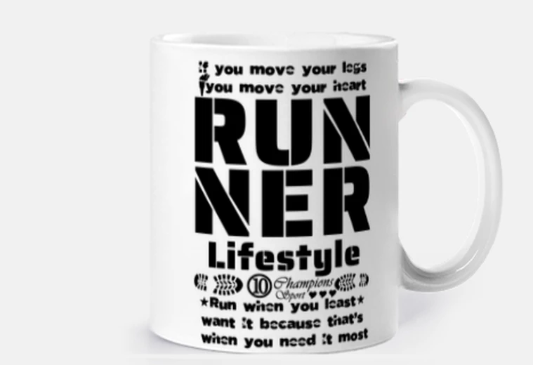 Cup black runner