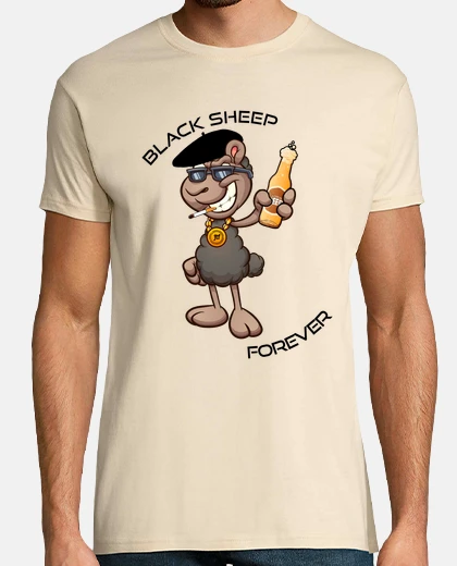 Camiseta Black sheep forever HOMBRE