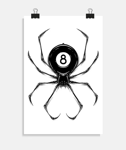 Poster Black Spider Pool