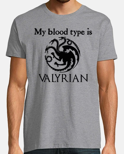 Playera black valyrian blood