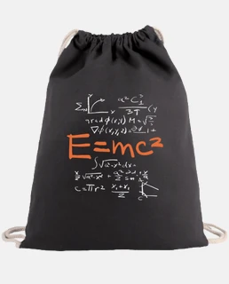 black backpack for math, quantum physics and theory of rel