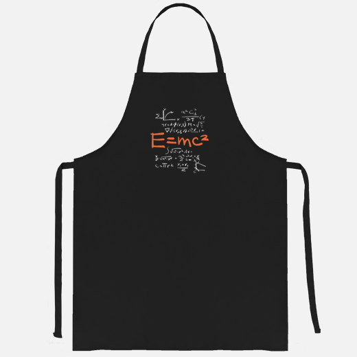 black chef&#39;s apron for quantum physics and theory of relat mathematicians