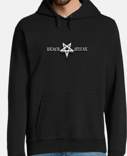 Black metal sweatshirt, black