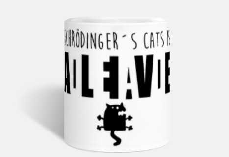 black schrodinger&#39;s cat