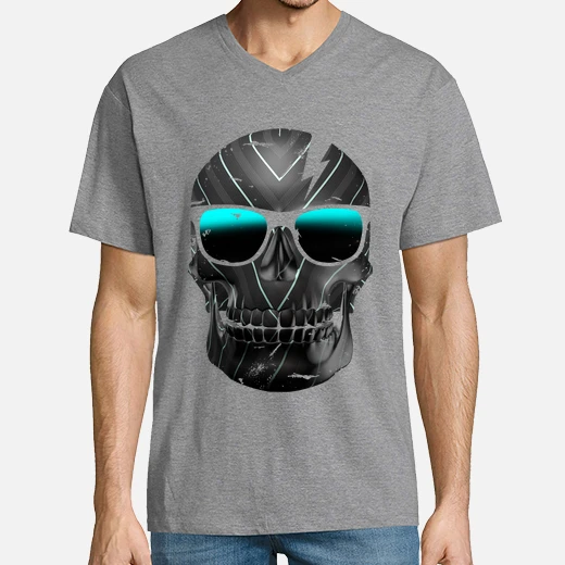 black symetric skull
