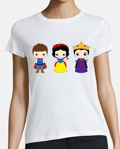 Tee-shirt blancanieves caractères