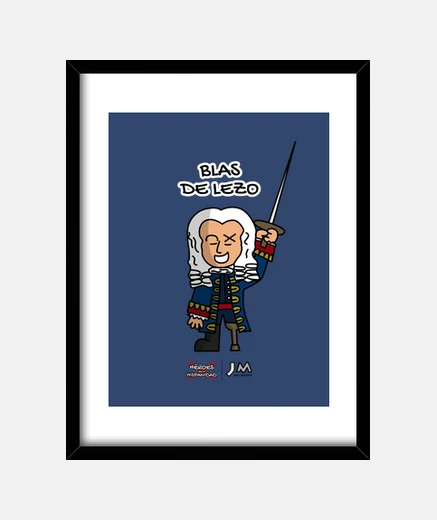 Framed blas de lezo - heroes of hispanity