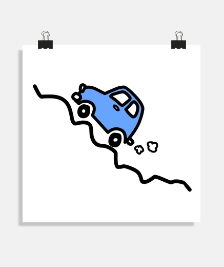 Poster blu fuoristrada