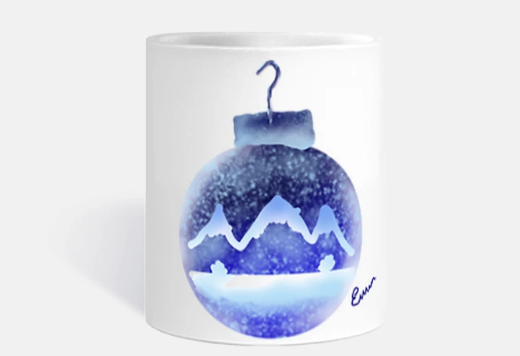 Cup blue ball