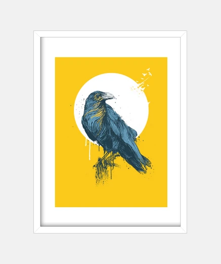 Framed Blue Crow II