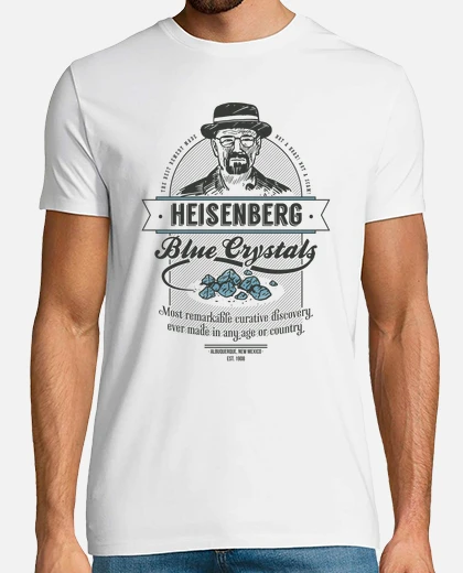 Maglietta Uomo Breaking Bad – TShirt-People, Stampa Heisenberg, Cotone GOTS, Taglie S-5XL