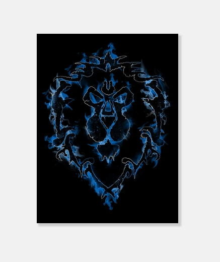 Lienzo Blue Flames