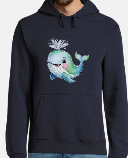 Sudadera blue kawaii whale